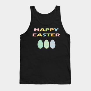 Happy Easter with Eggs Tank Top